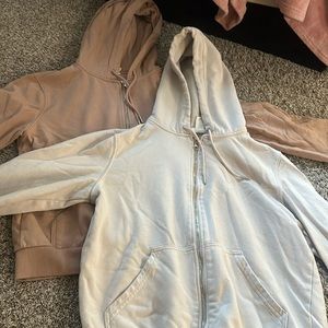 2 H&M zip up sweatshirts